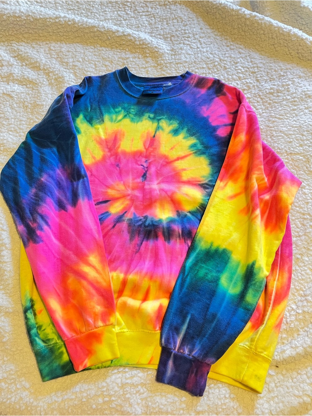So Bright and Colorful Tye Dye Sweatshirt